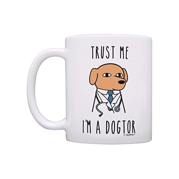 Taza Cerámica Perro Doctor I Am A Dogtor Trust Me - Imagen 3