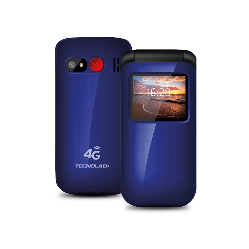 Celular tecnolab senior shell SOS 4G 1.77 pulgadas colores - Imagen 3
